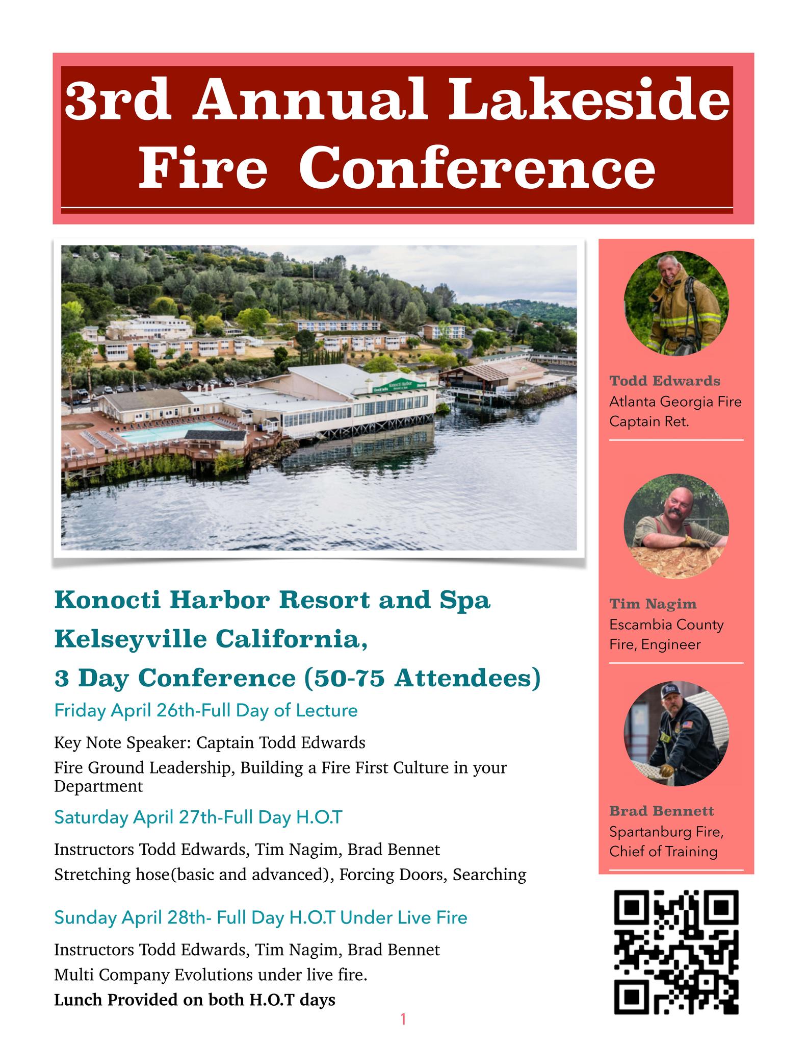 Lakeside Fire Conference Flyer